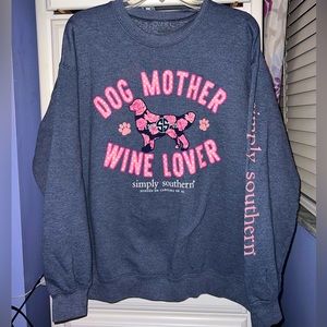 Authentic Simply Southern Crewneck Sweater - Plus Size, Large